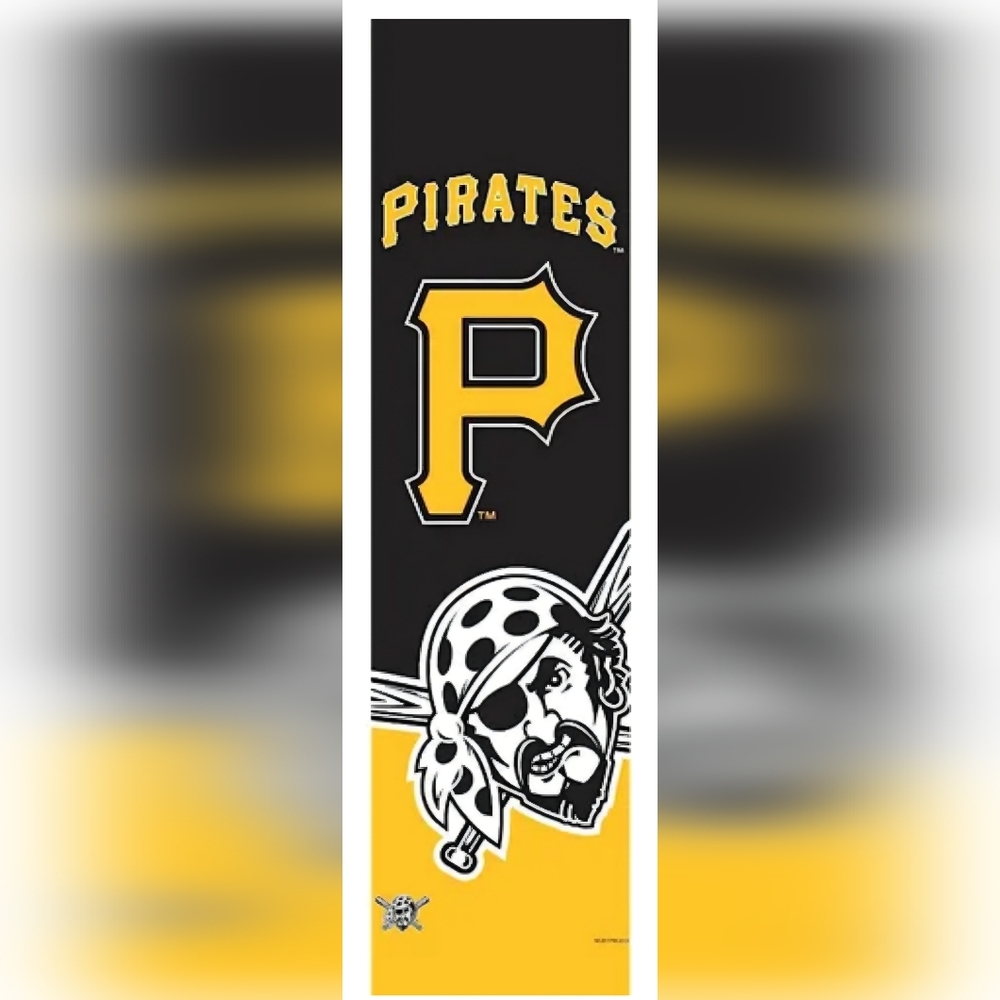 Pittsburgh Pirates Door Banner Fits All Standard Doors Up To 84" Tall